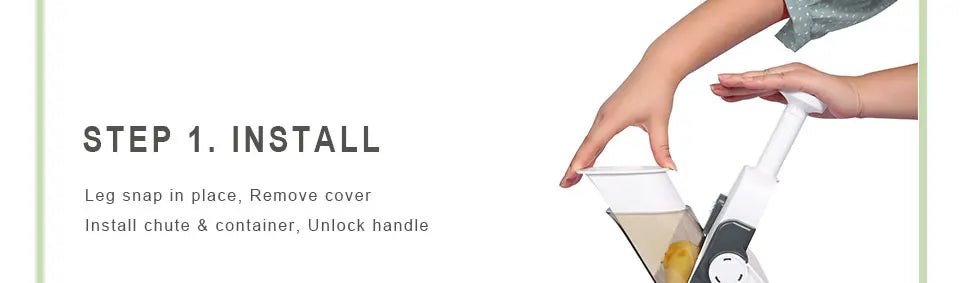 Manual Slicer Multifunction Adjustable Mandoline – Vegetable, Fruit, Potato Chopper Cutter