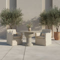 Moe's Home Magnolia Outdoor Cafe Table Cream
