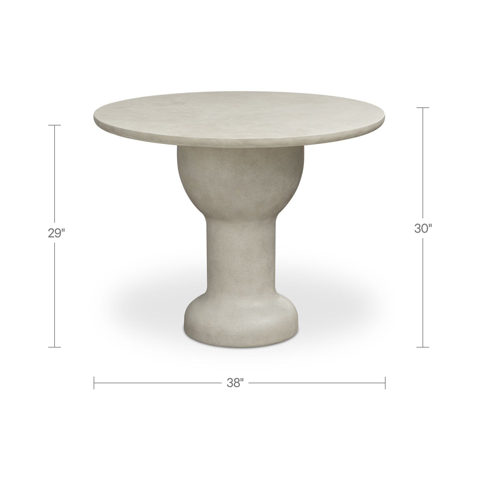 Moe's Home Magnolia Outdoor Cafe Table Cream