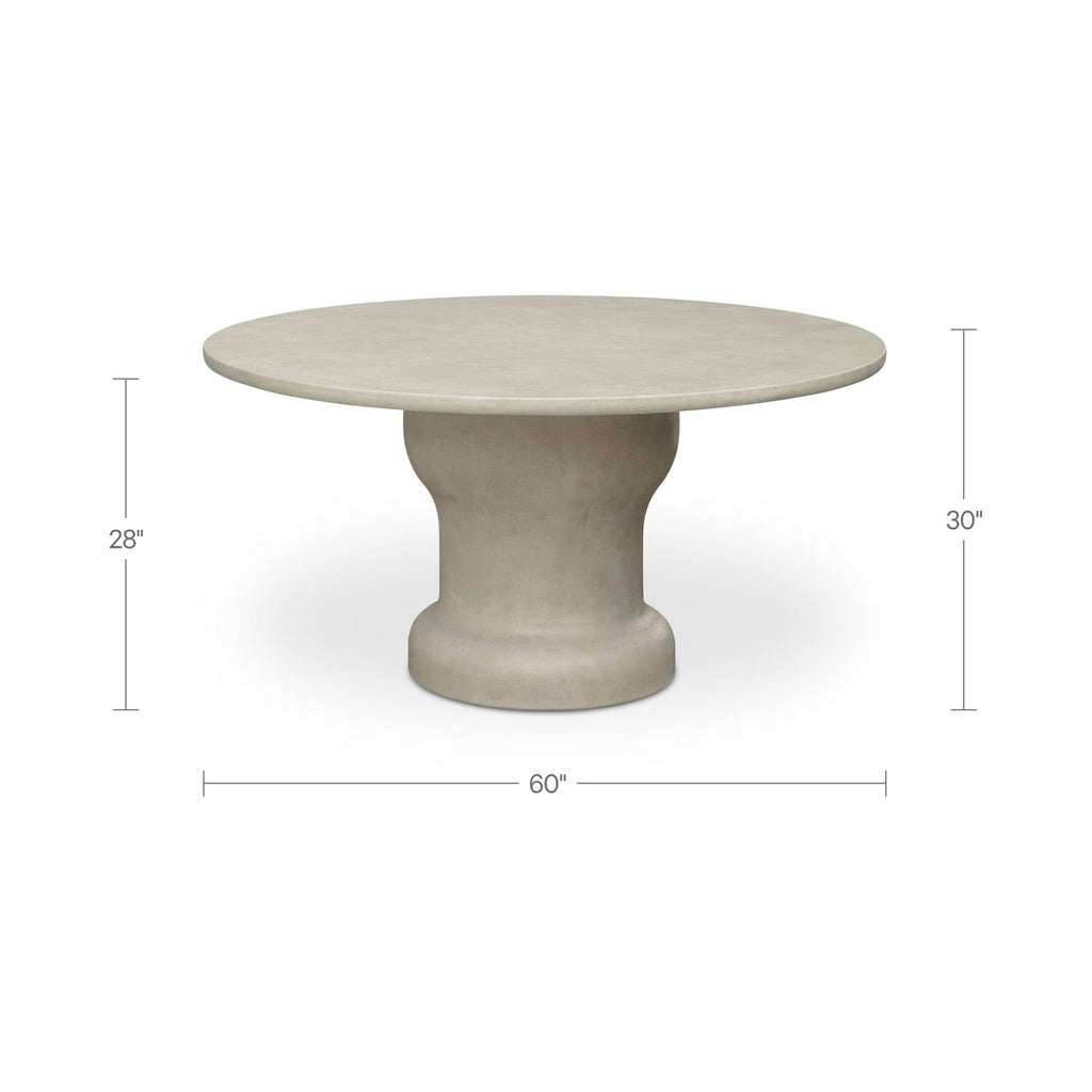 Moe's Home Magnolia Outdoor Dining Table Cream