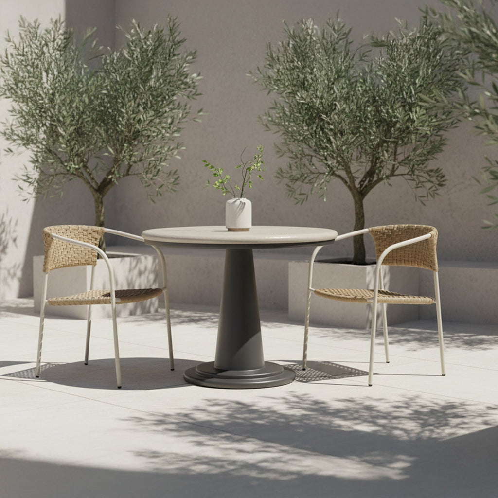 Moe's Home Esme Outdoor Cafe Table Cream