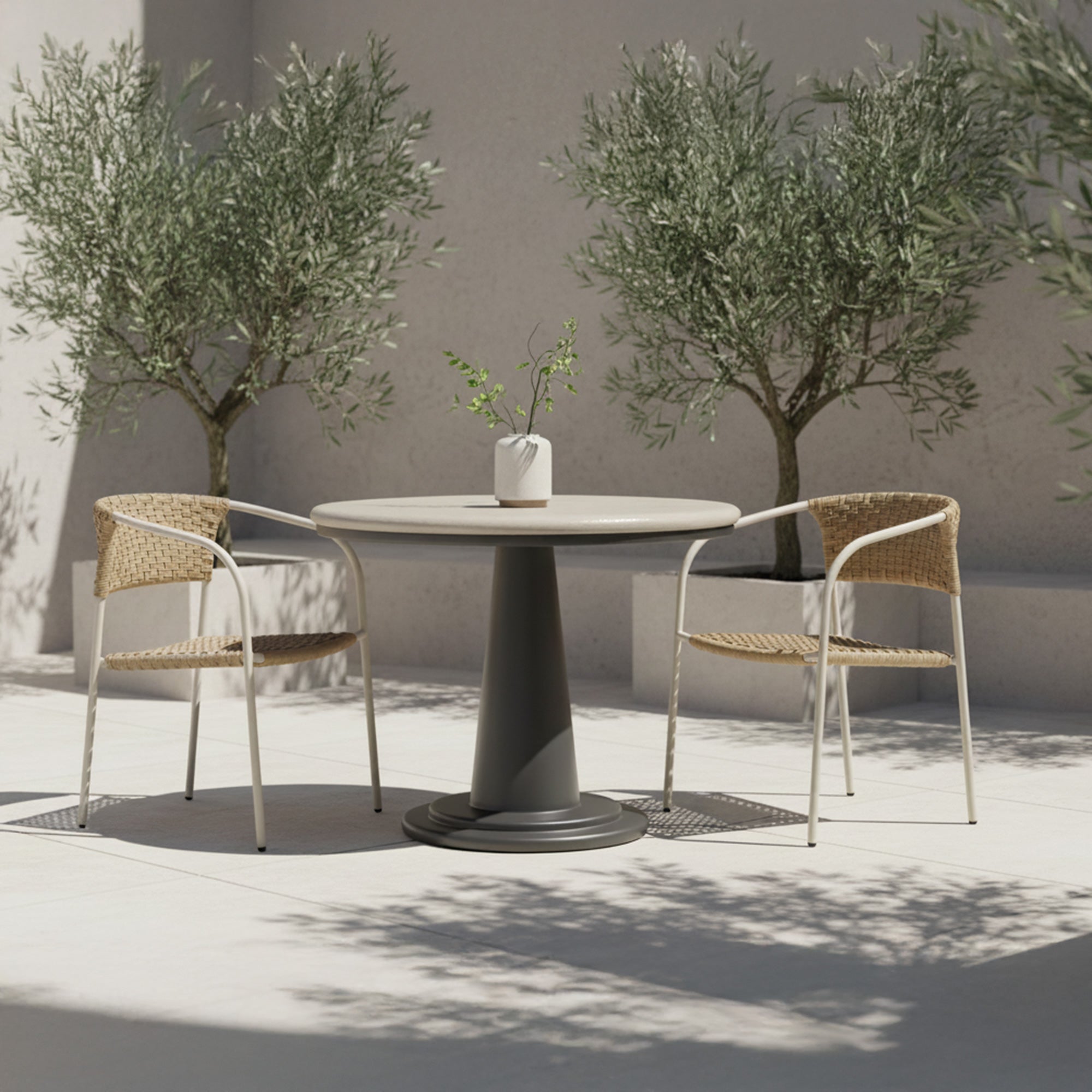 Moe's Home Esme Outdoor Cafe Table Cream