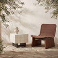 Moe's Home Farren Outdoor Side Table Cream