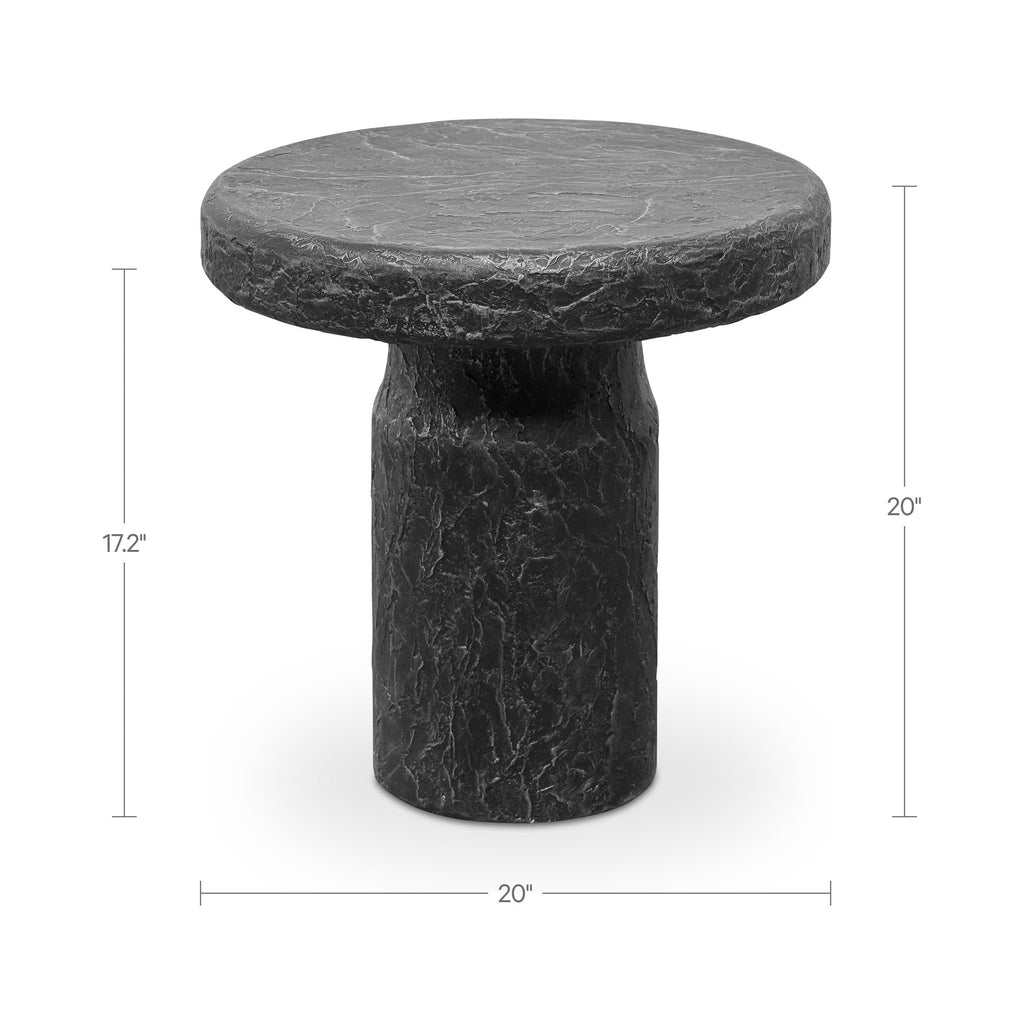 Moe's Home Nia Outdoor Side Table Charcoal