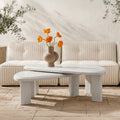 Moe's Home Sophie Outdoor Nesting Table Set Cream Lacquer