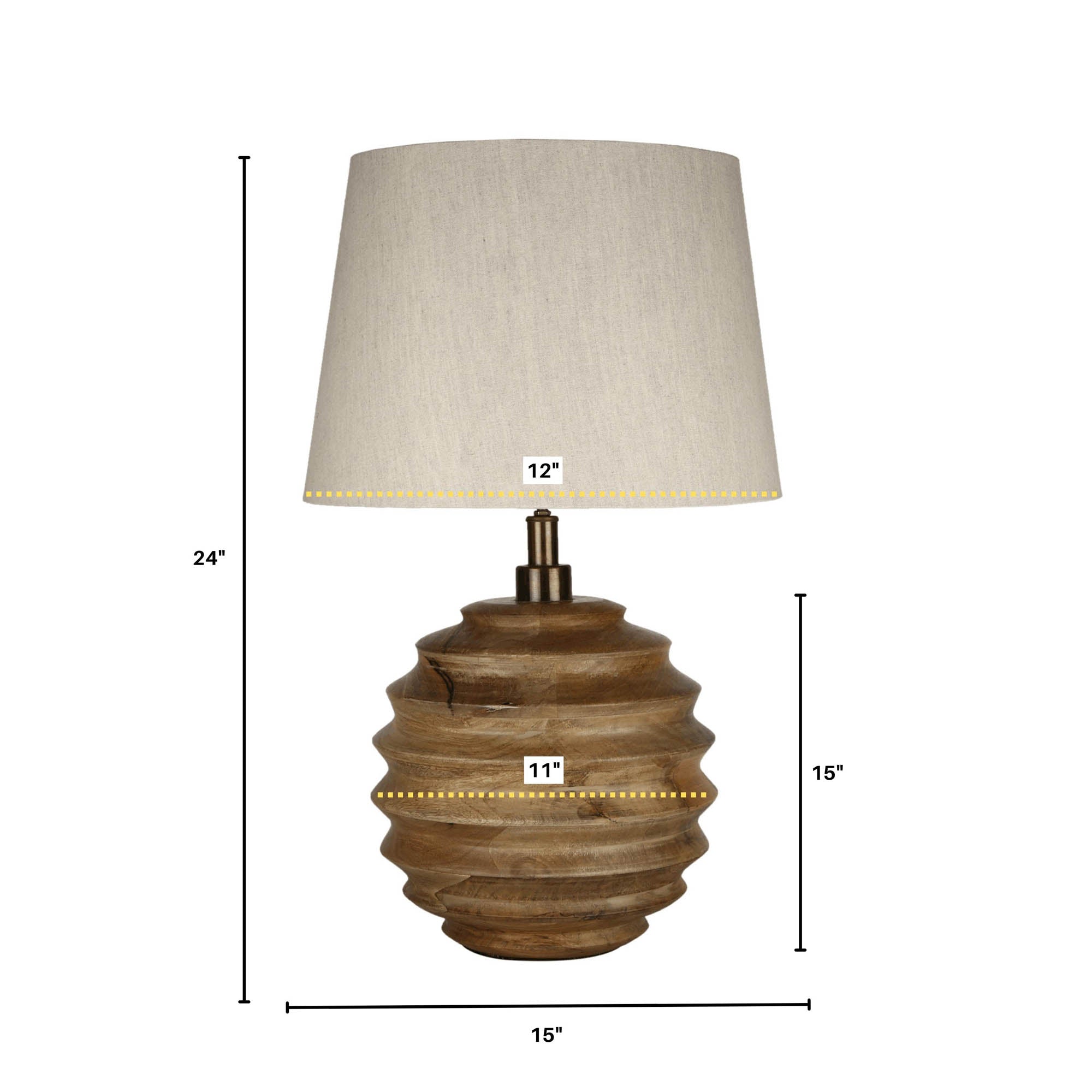 LH Home Skye Natural Lamp