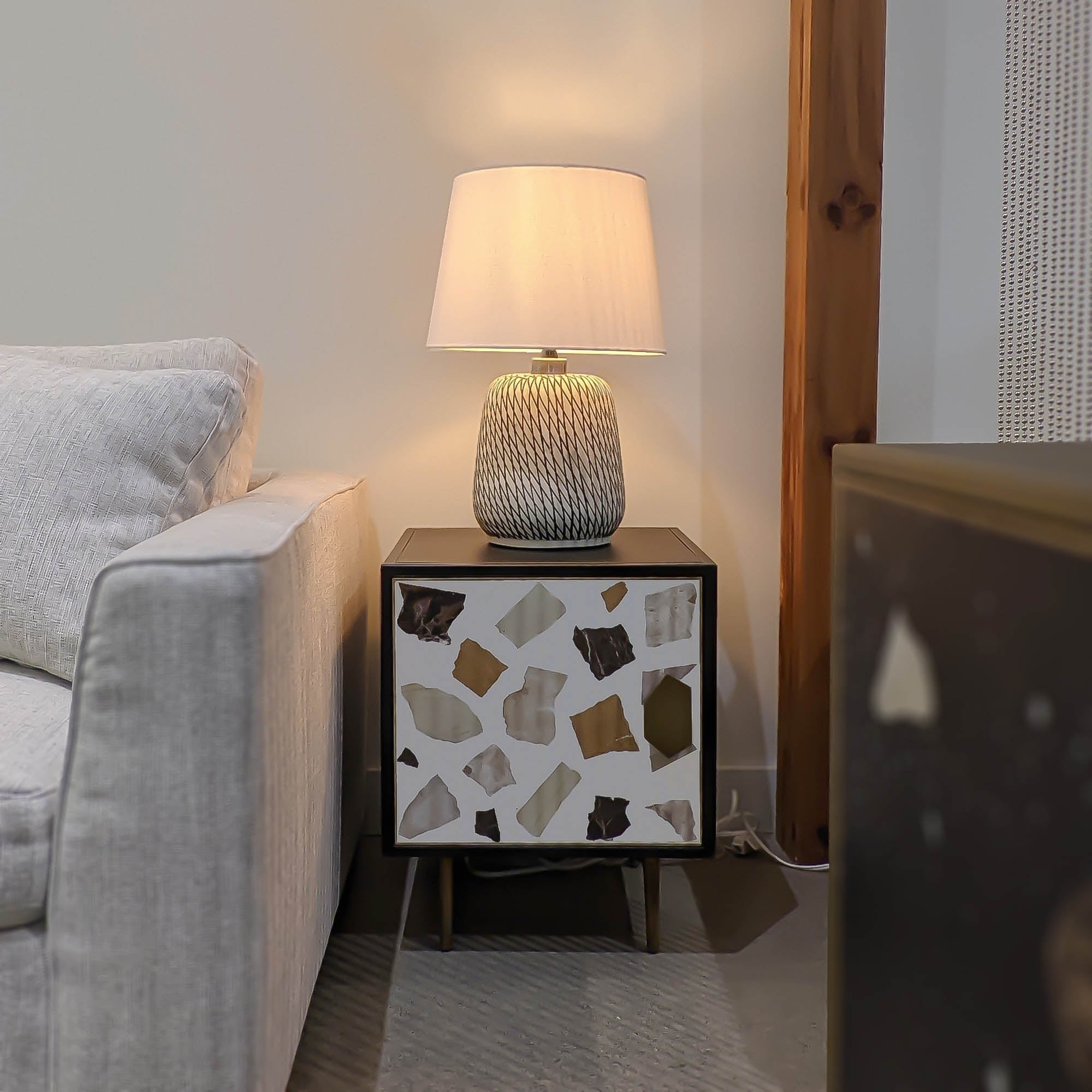 LH Home Skye Swirl Lamp