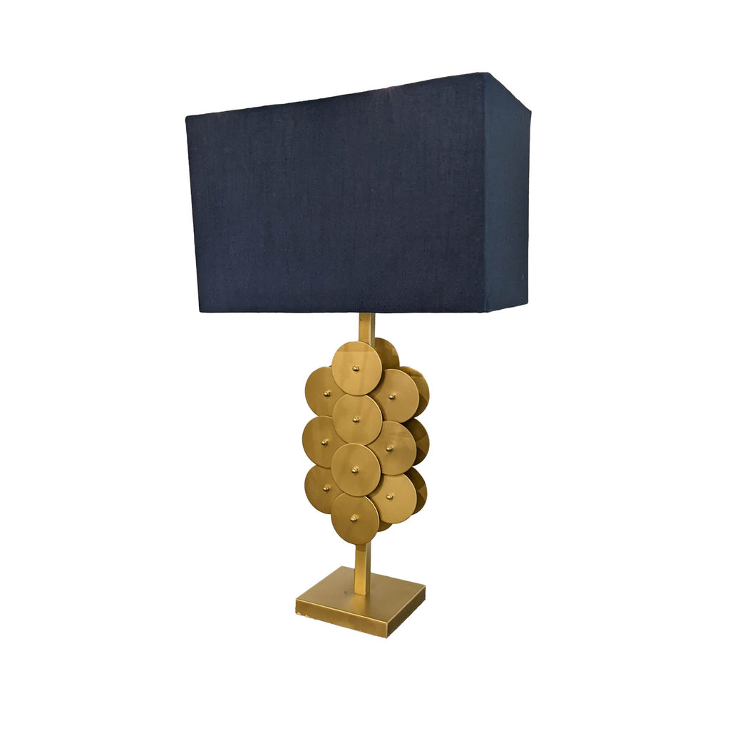 LH Home Skye Brass Disc Lamp