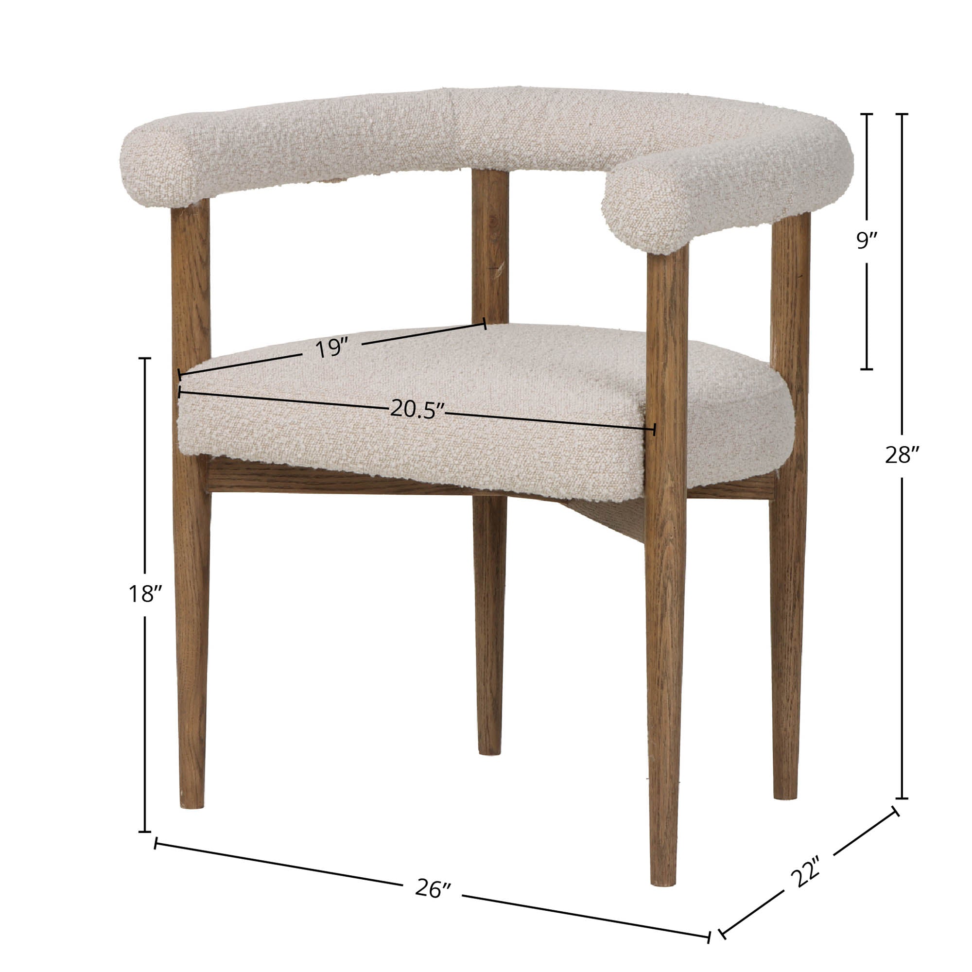 LH Home Round Dining Chair