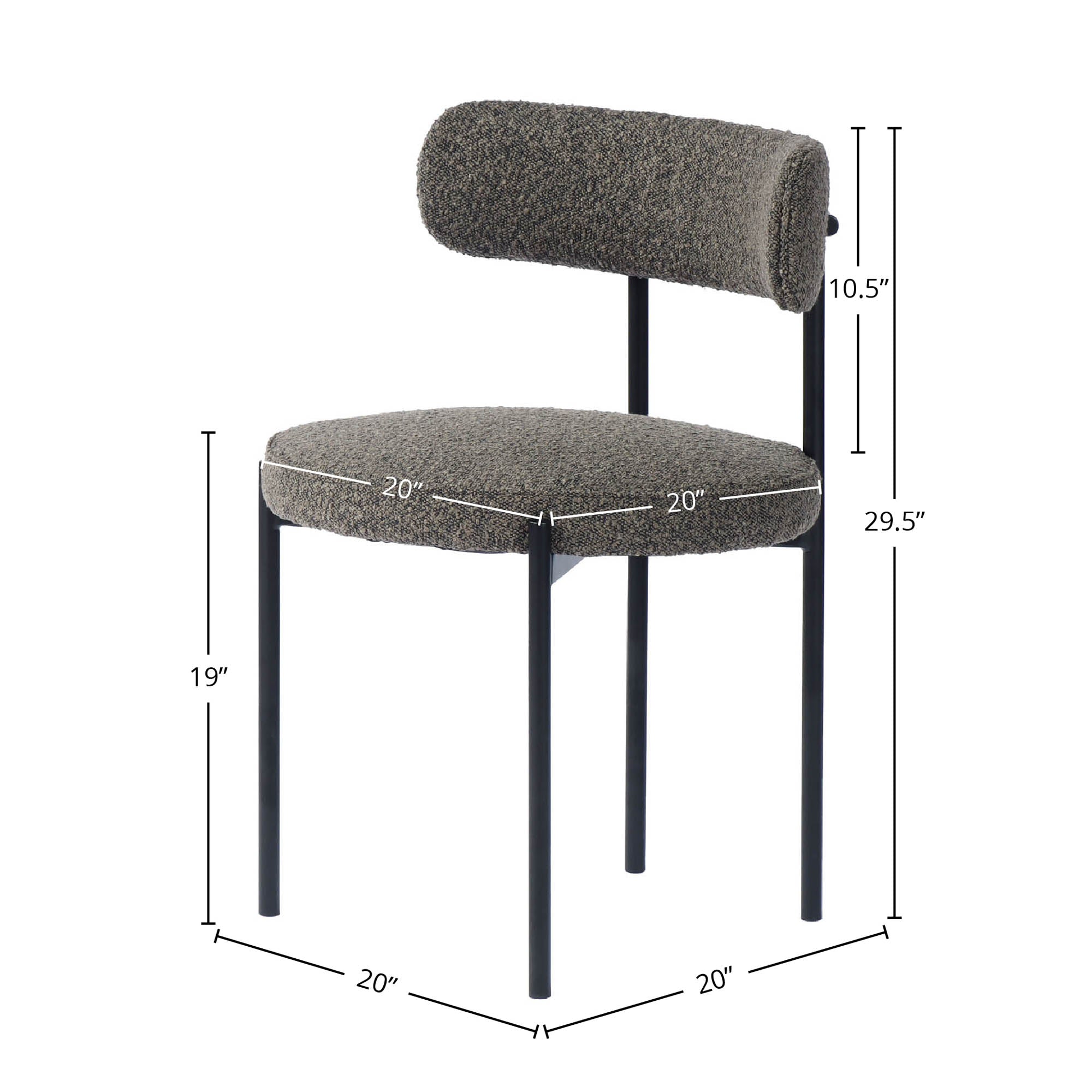 LH Home Cleo Dining Chair (Set of 2)