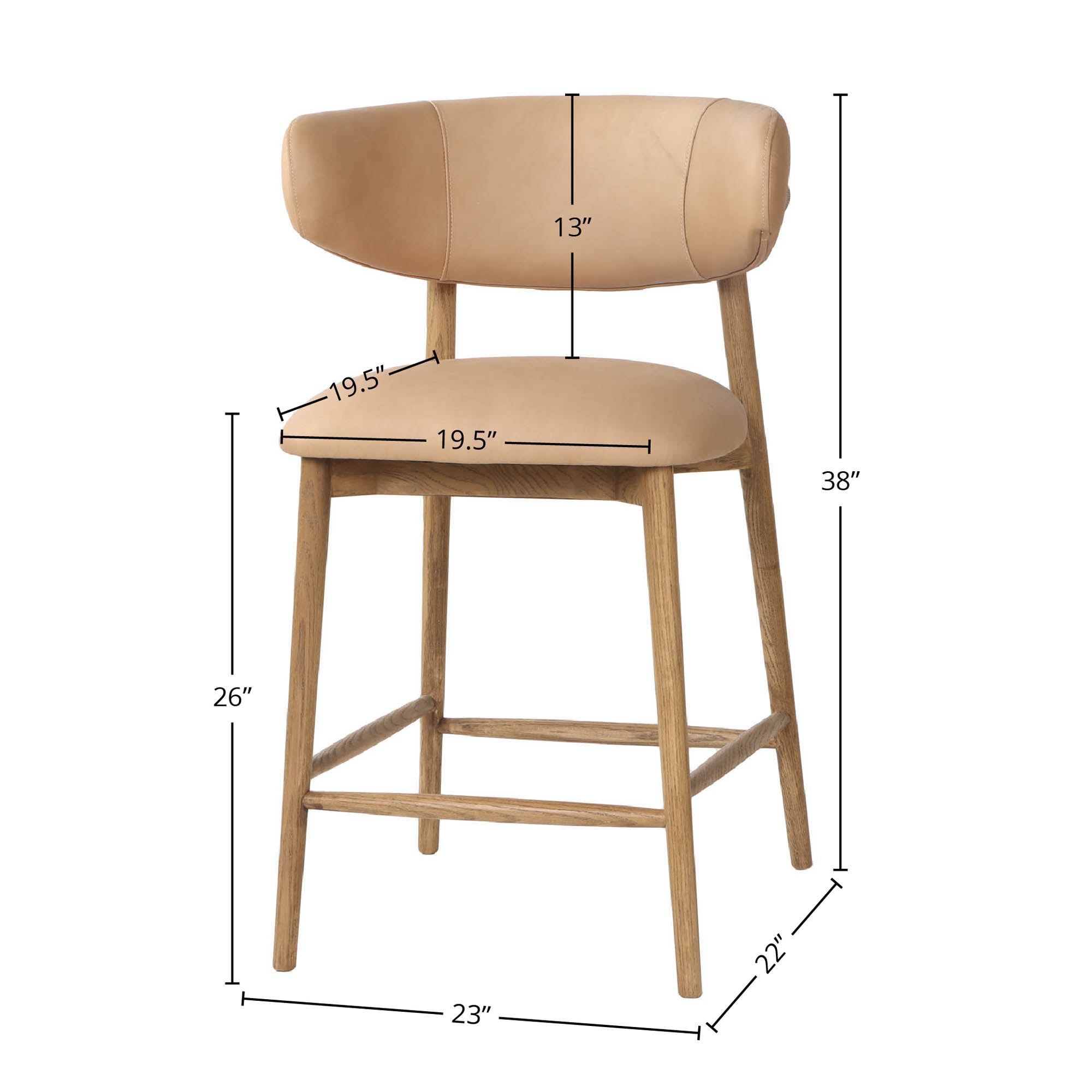 LH Home Milo Counter Stool