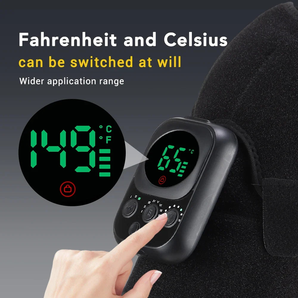 Heating Shoulder Massager with Vibration & App Control