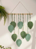 Leaf Macrame Wall Tapestry – Boho Cotton Wall Hanging