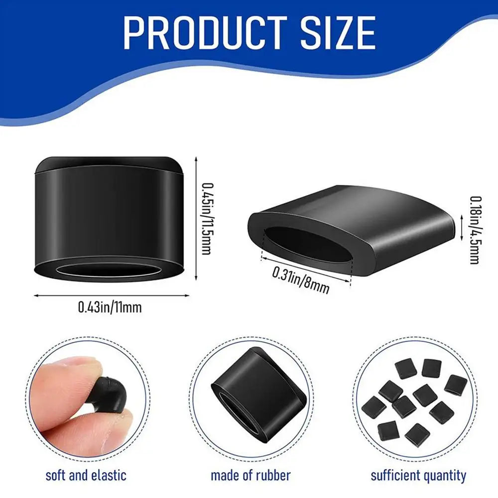 10Pcs Silicone Air Fryer Rubber Bumpers – Heat-Resistant Protective Feet Covers for Grill Pan, Basket & Kitchen Accessories