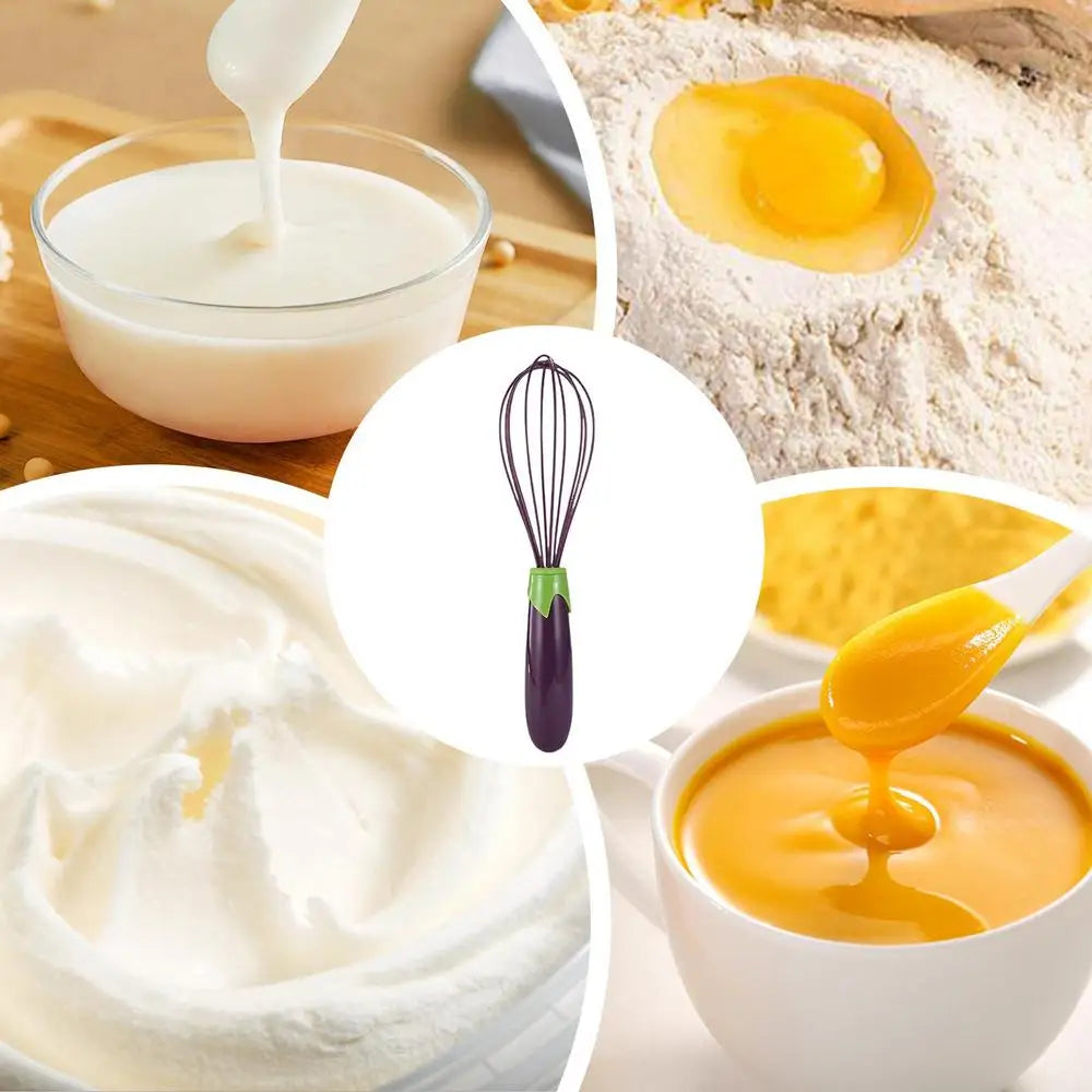 Heat-Resistant Silicone Whisk – Non-Stick Safe Balloon Egg Whisk for Mixing, Beating & Blending, Durable Kitchen Beater Tool