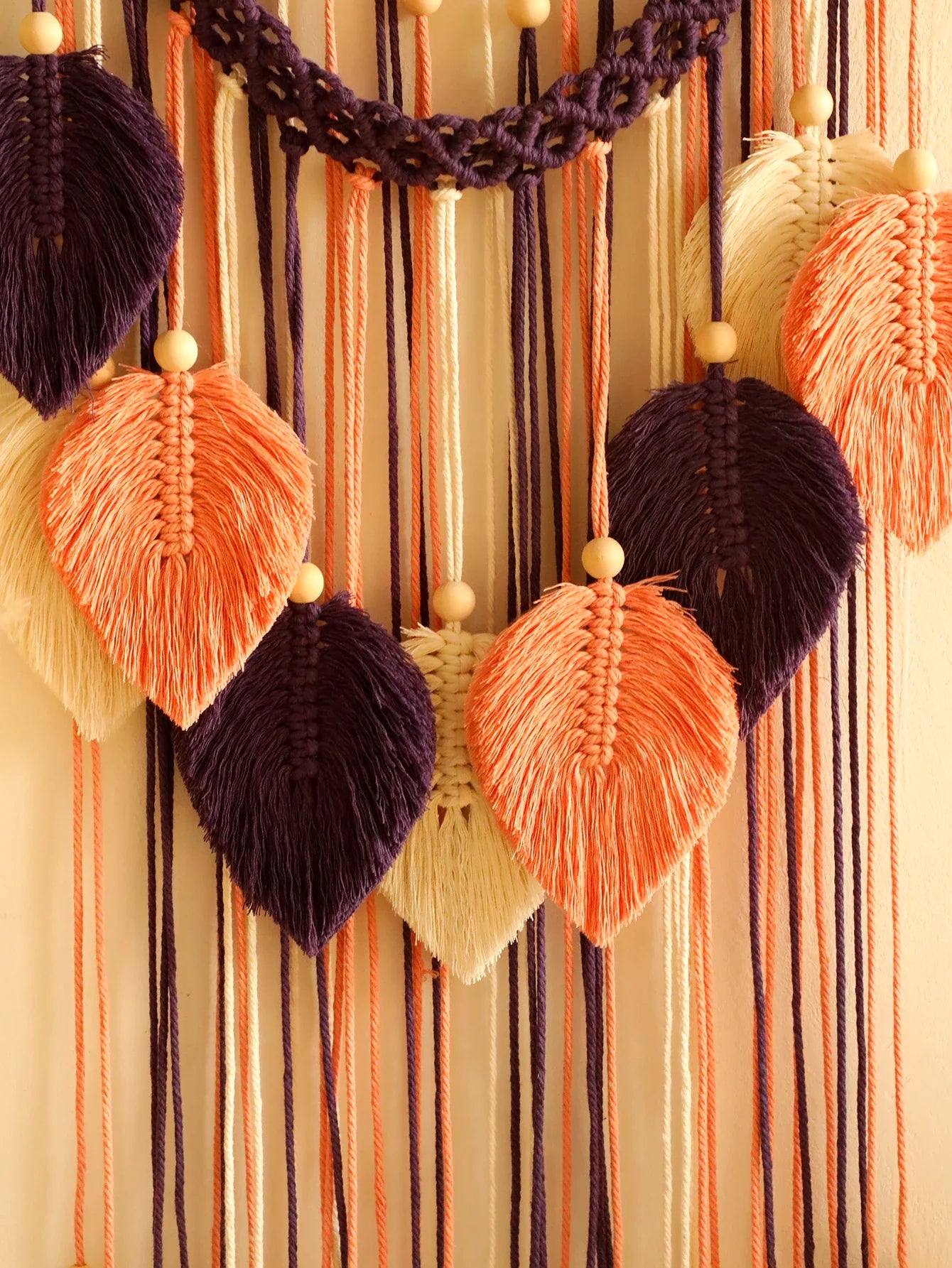 Leaves Hand-Woven Macrame Tapestries