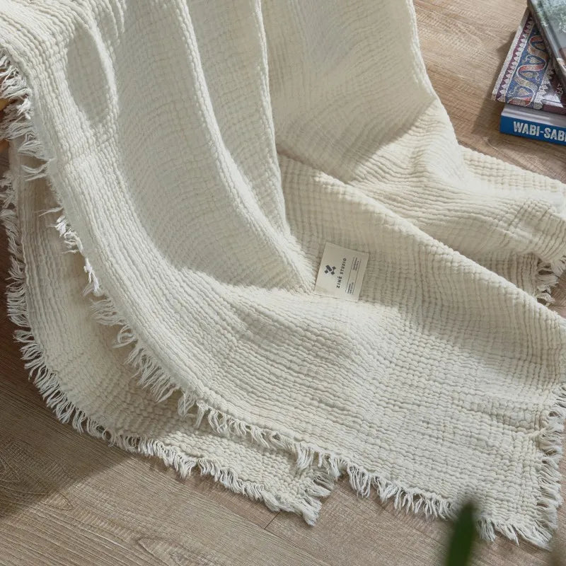 Cotton Gauze Throw Blanket