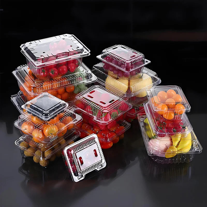 50-Pack Disposable Pastry Boxes - Super Bowl Dessert Containers for Cupcakes & Cookie Gifting