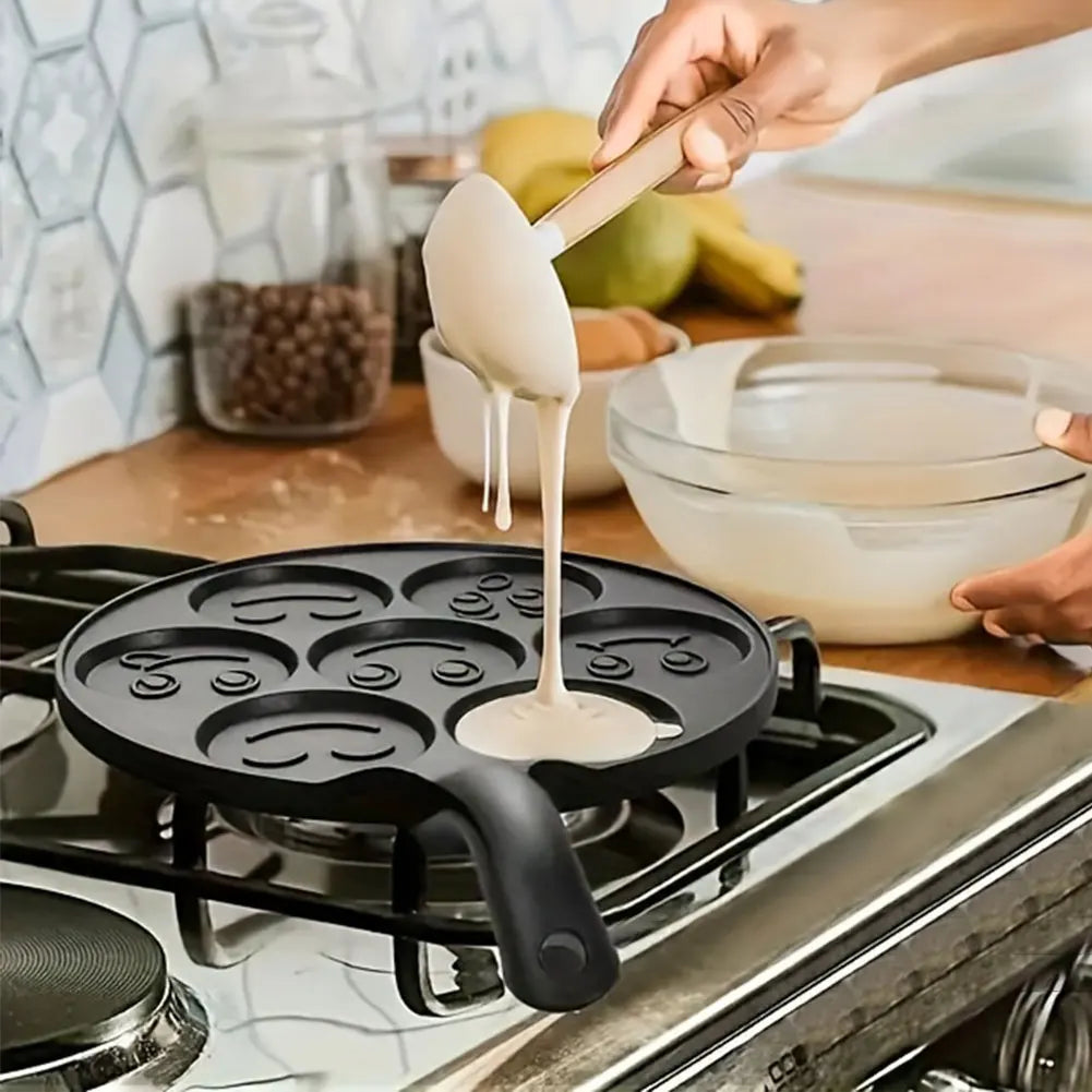 7/4 Cups Pancake Pan Egg Omelet Crepe Frying Pan Non-stick Griddle Pancake Maker Mini Pancakes Maker for Kids Breakfast