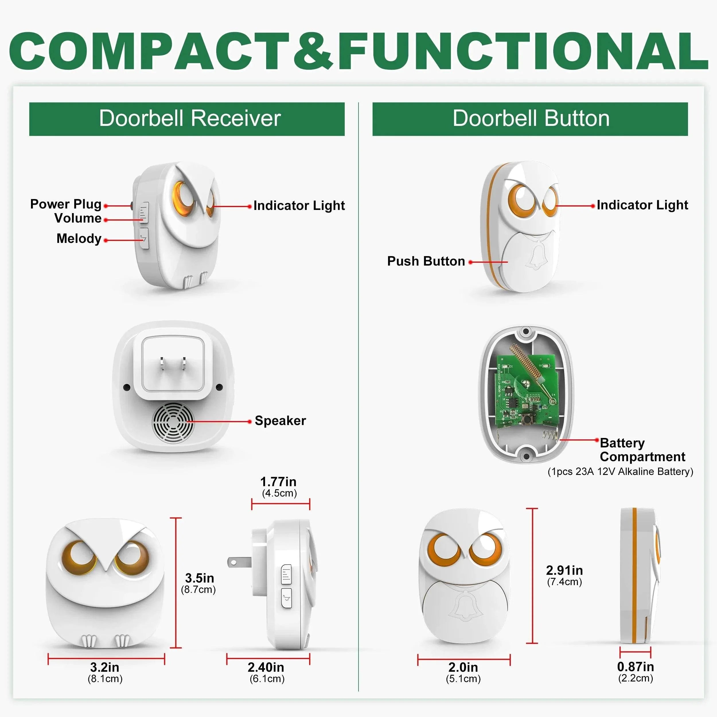 Wireless Long-Range Doorbell
