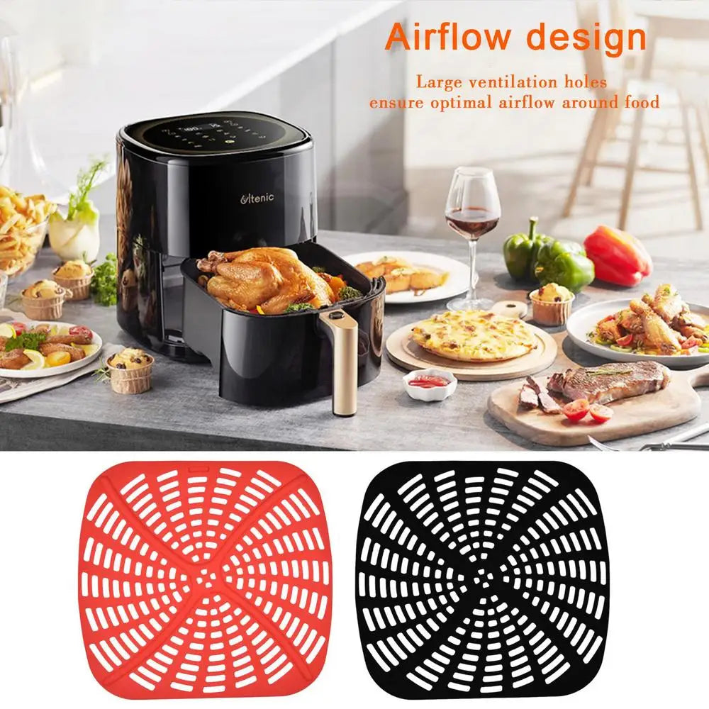 Silicone Mat For Oven Reusable Silicone Liners Food-Grade Silicone Mat For Ninja Ag301 Non-stick Heat Resistant Accessories