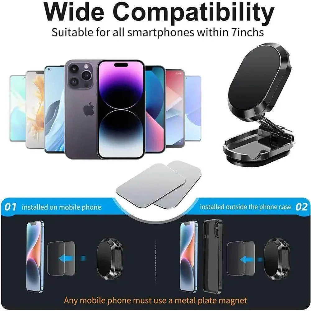 Magnetic phone holder for car