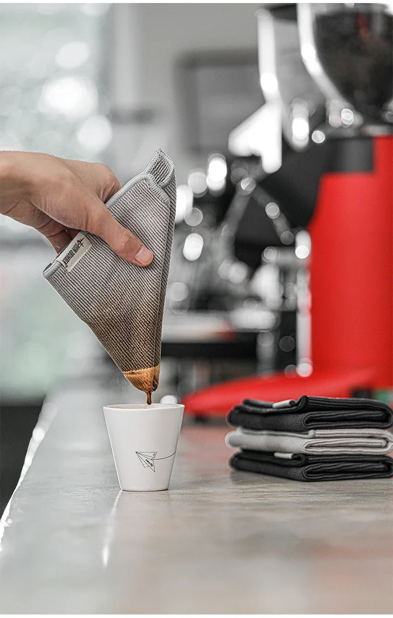 MHW-3BOMBER Coffee Bar Square Towels Barista Cleaning Cloths Professional Espresso Maker Tools Home Kitchen Accessories