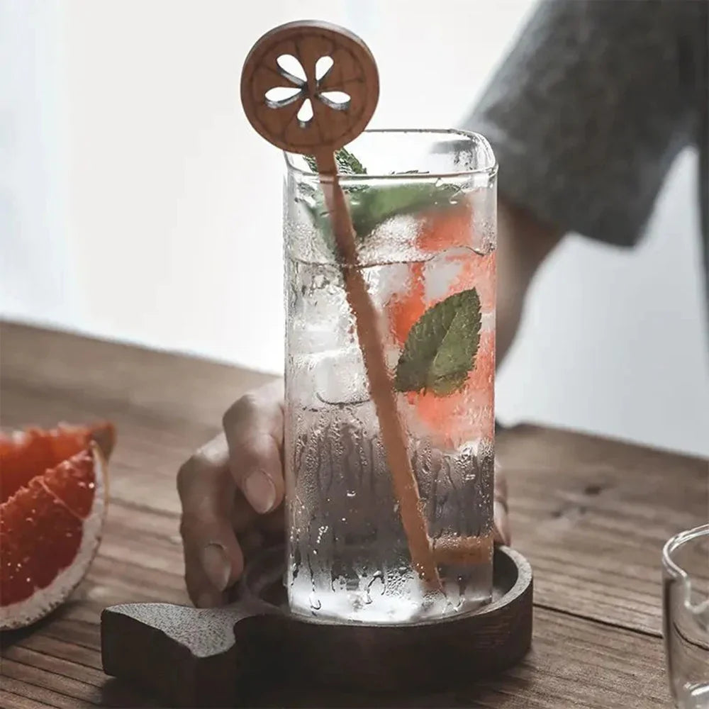 2-Piece Square Glass Cup Set with Lid & Straw – Hot & Cold Drinkware