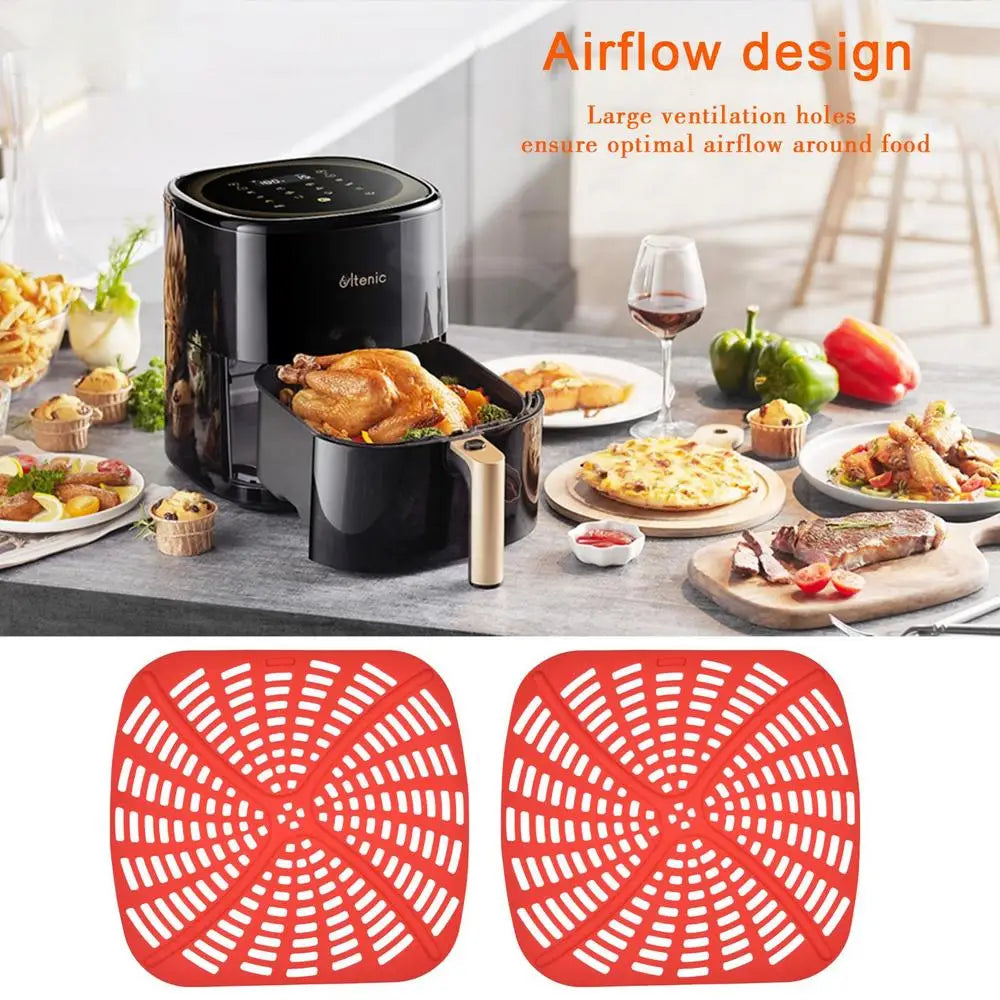 Reusable Silicone Oven Mat – Non-Stick, Heat-Resistant Food-Grade Liner Compatible with Ninja AG301 & Air Fryers