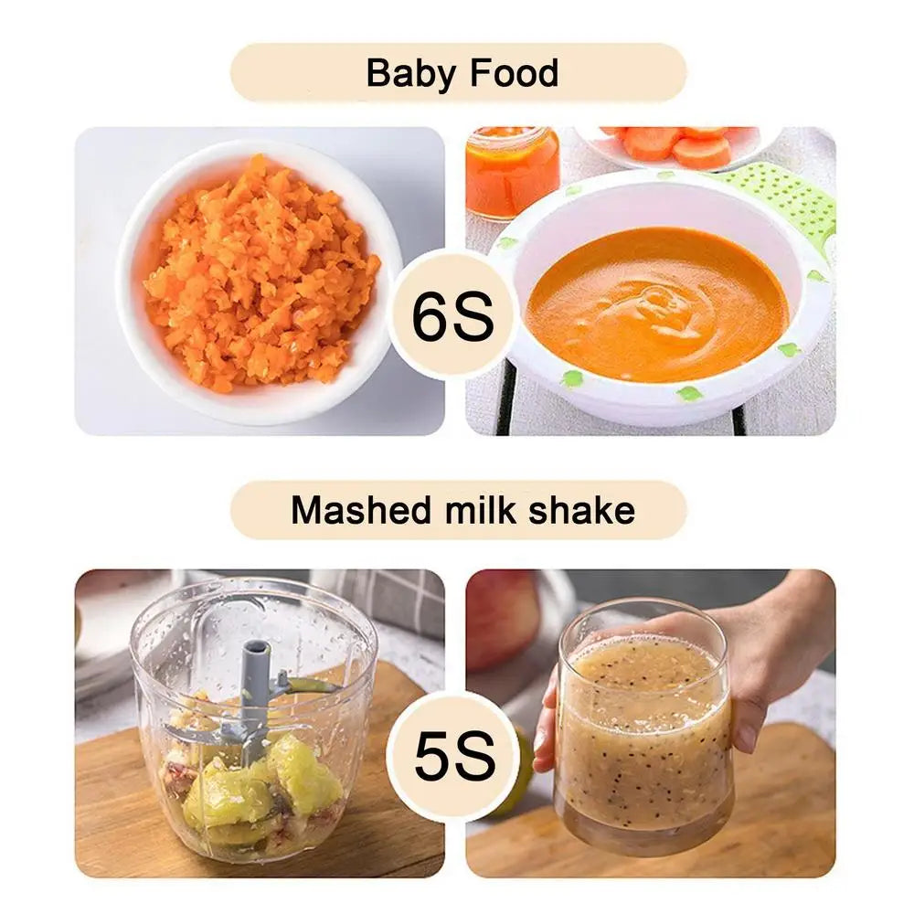 500ML Manual Meat Mincer Garlic Chopper Hand Pull Press Crusher Vegetable Grinder Chili Onion Cutter Kitchen Cooking Tools