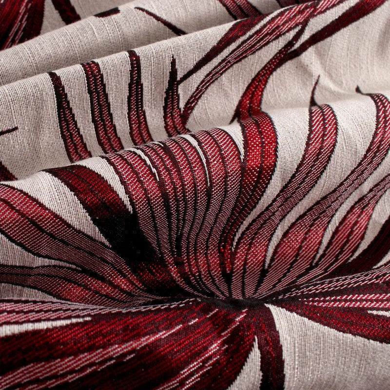 Bay Leaf Cushion Cover – Square Decorative Throw Pillow Case for Boho Home Decor