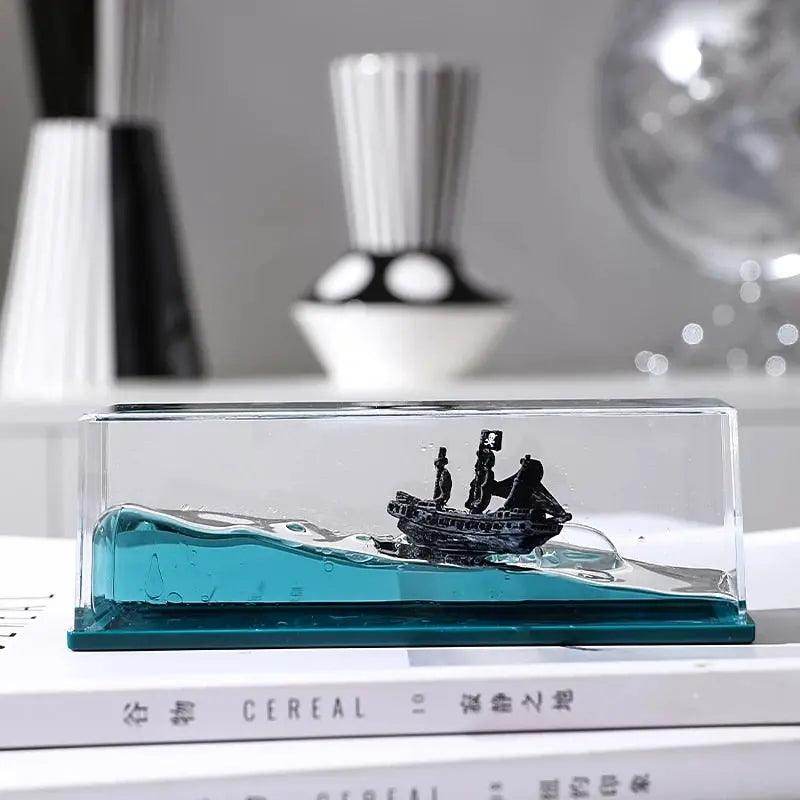 Cruise Ship Decoration Toy Fluid Drift Bottle Titanic Creative Ship