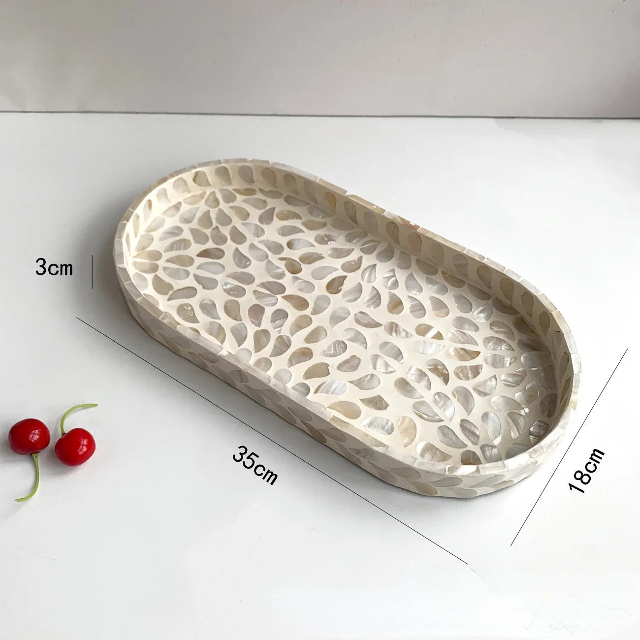 Handmade Shell Tray – Oval & Rectangular Decorative Jewelry Organizer for Boho Home Decor