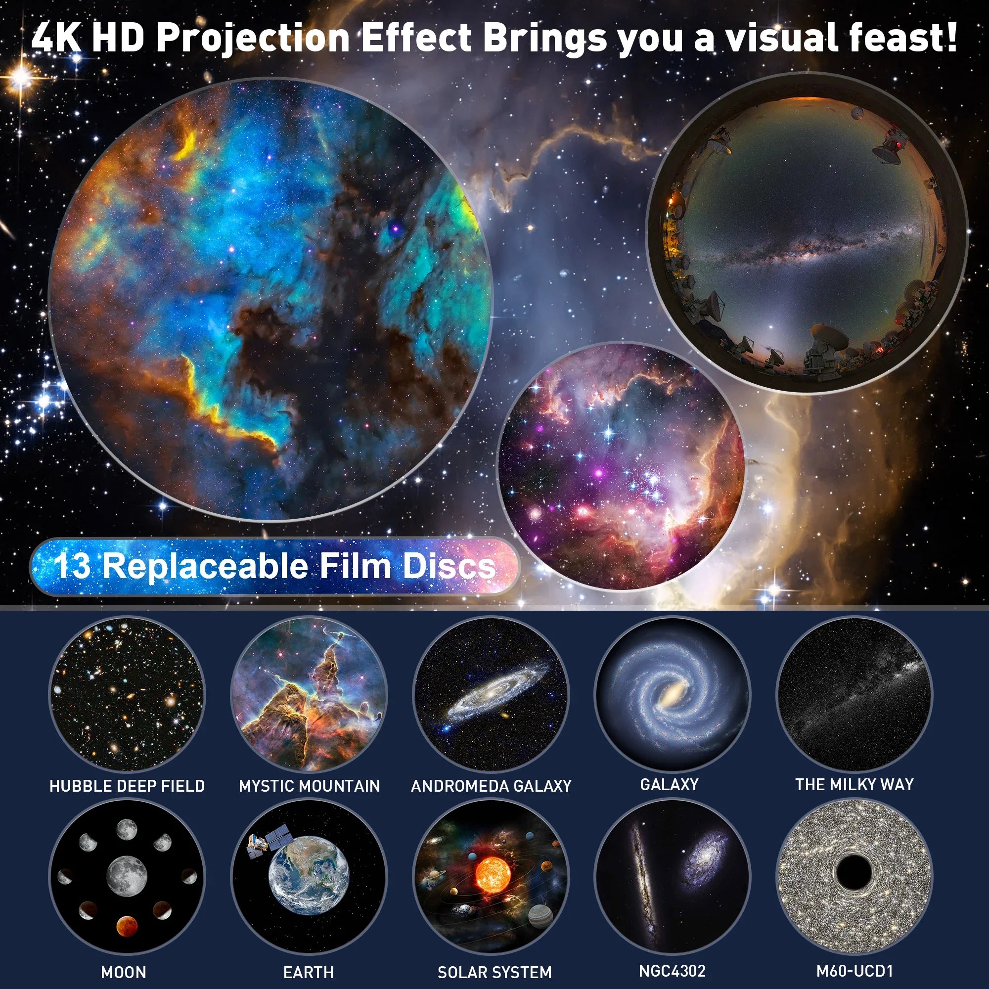 Galaxy Projector Starry Sky Light