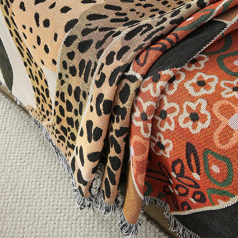 Boho Tassel Throw Blanket