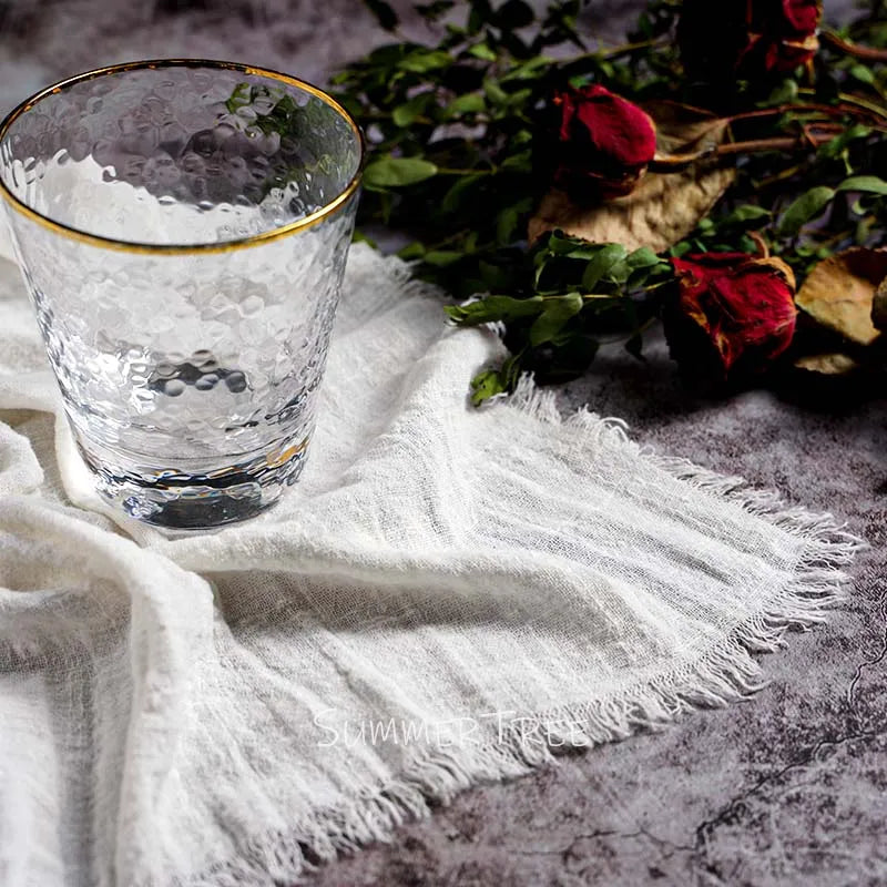 Rustic Cotton Gauze Reusable Napkin – Boho Kitchen & Table Decor