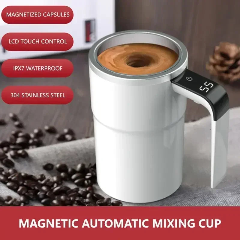 Automatic Self-Stirring Mug with Temperature Display