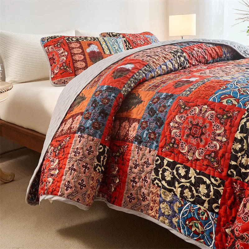 Lightweight Quilted Bedspread Set – All-Season Coverlet with Pillow Shams