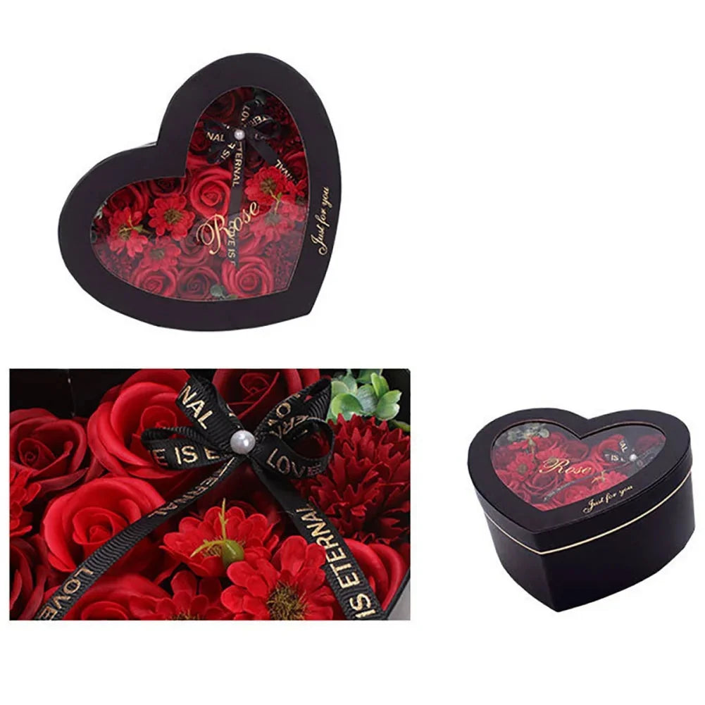 13Pcs Heart Shape Rose Gift Box
