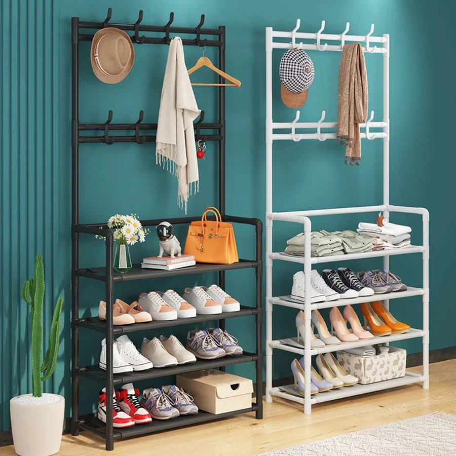 Insoles and shoe storage racks, brand new portable reinforced 5-tier hat racks with shelves - multi-functional living room, bath