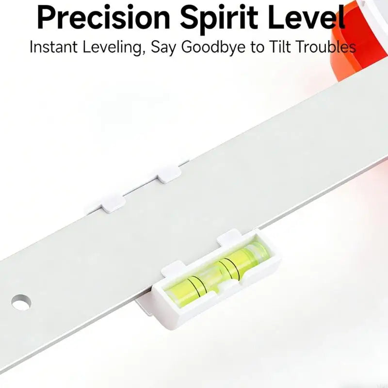 Professional Balance Ruler with Built-In Bubble Level – Picture Hanging Tool
