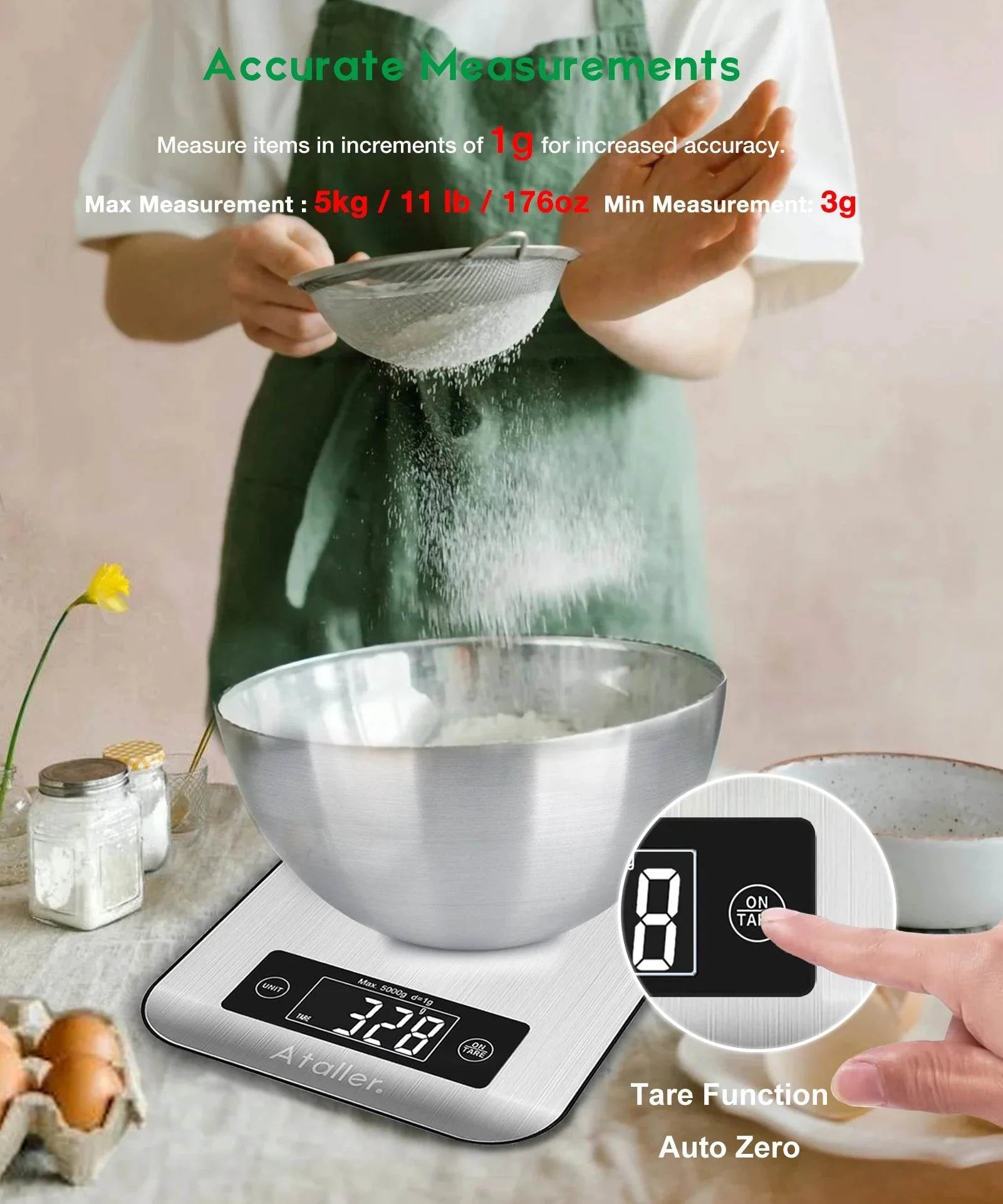 Smart Nutrition Food Scale with Bluetooth app
