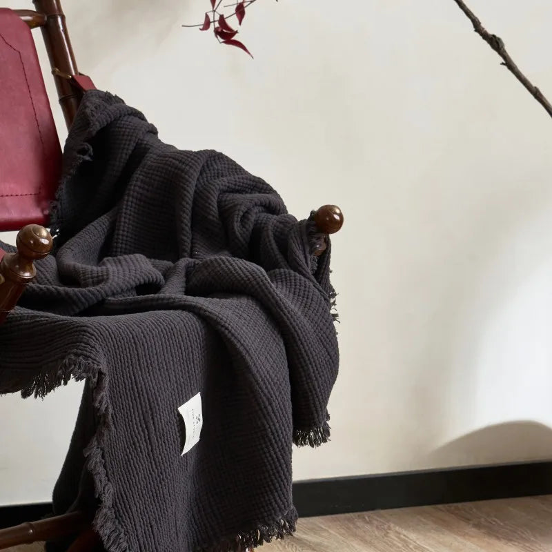 Cotton Gauze Throw Blanket