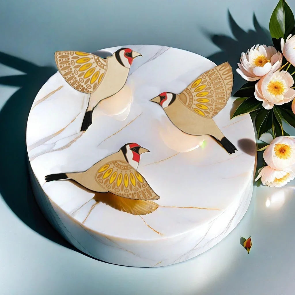 3-Piece Wooden Bird Wall Decor Set – Patterned Boho Home Decor for Indoors & Outdoors