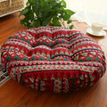 🧘 Round Cotton Floor Cushion Pillow – Thickened Tatami Yoga Mat & Meditation Seat – Machine Washable Geometric Patchwork Cushion
