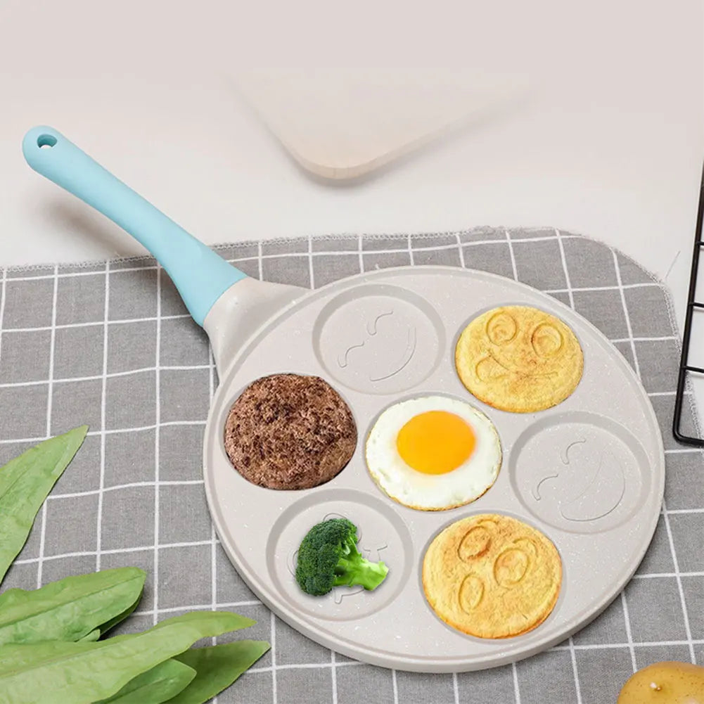 7/4 Cups Pancake Pan Egg Omelet Crepe Frying Pan Non-stick Griddle Pancake Maker Mini Pancakes Maker for Kids Breakfast