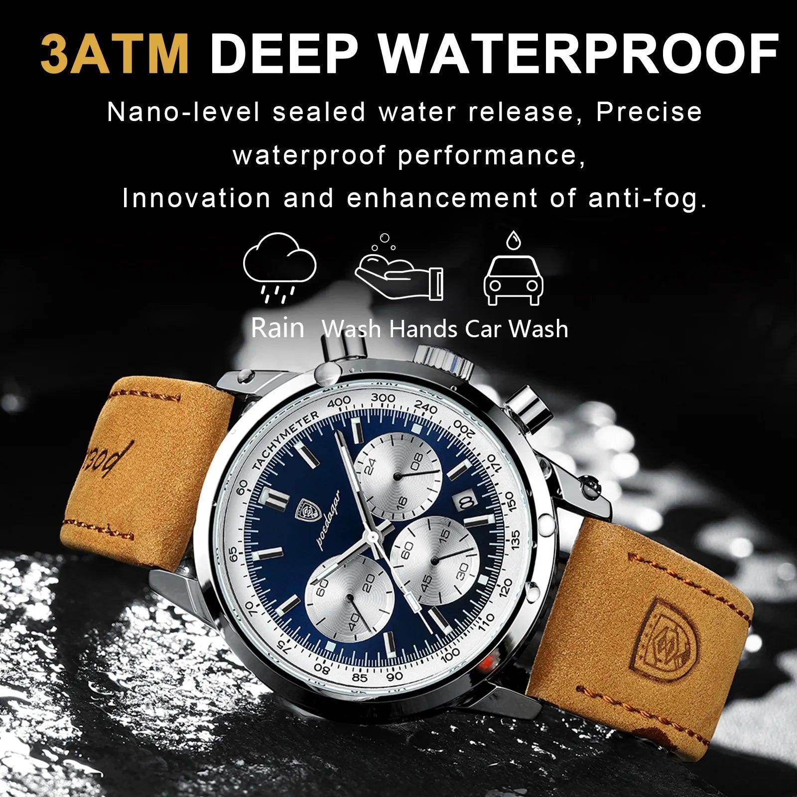 Luxury Mens Watch High Quality Waterproof Men's Wristwatch