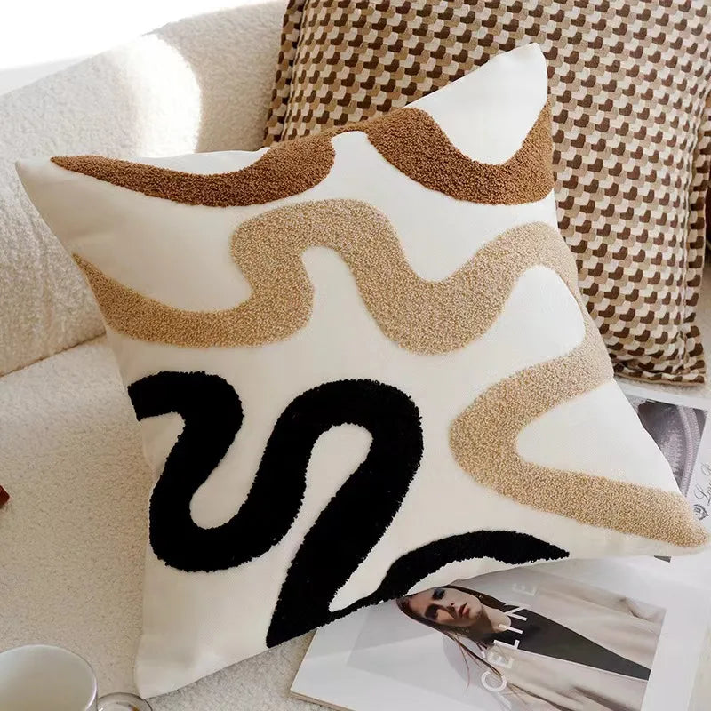 Vintage Nordic Throw Pillow Cover