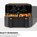 6-Quart Dual Basket Air Fryer