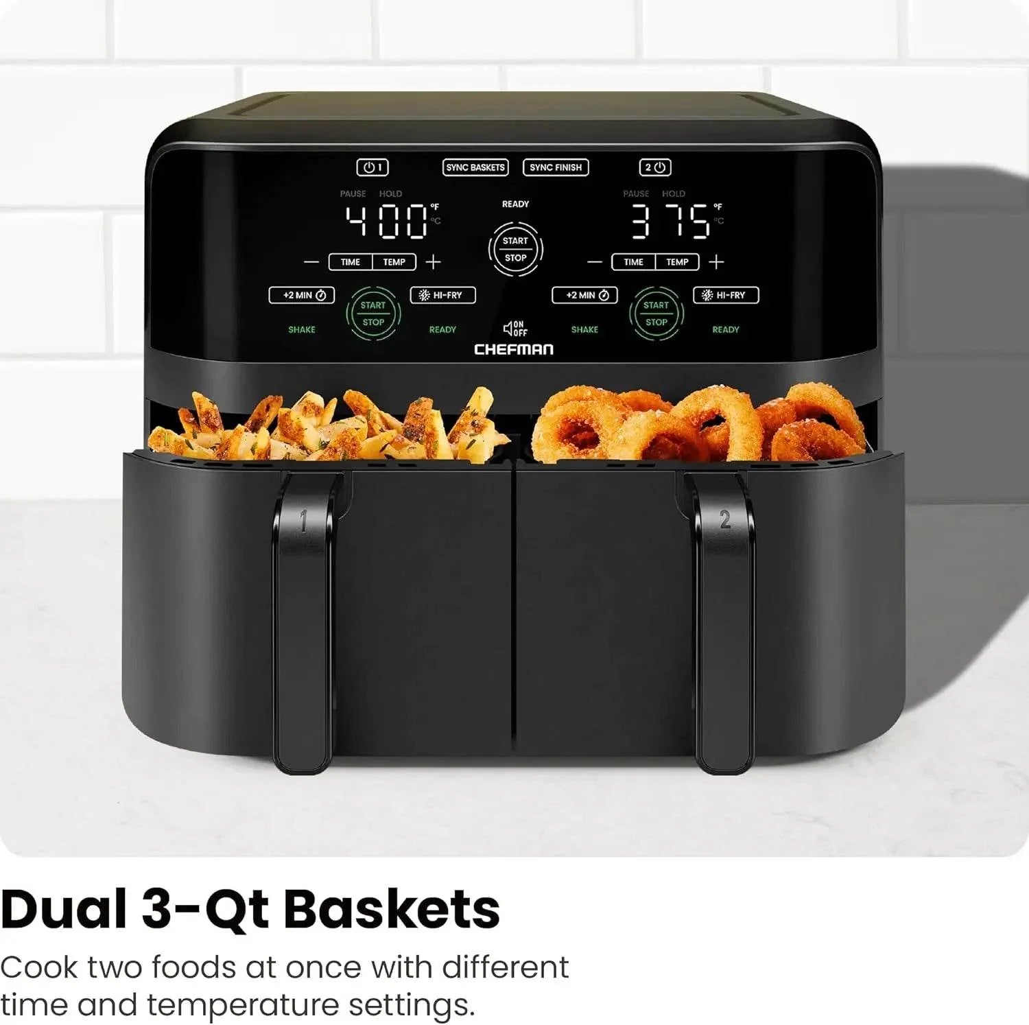 6-Quart Dual Basket Air Fryer